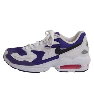 Nike Air Max2 Light Retro White Purple Black Men's Size 9 AO1741-103
